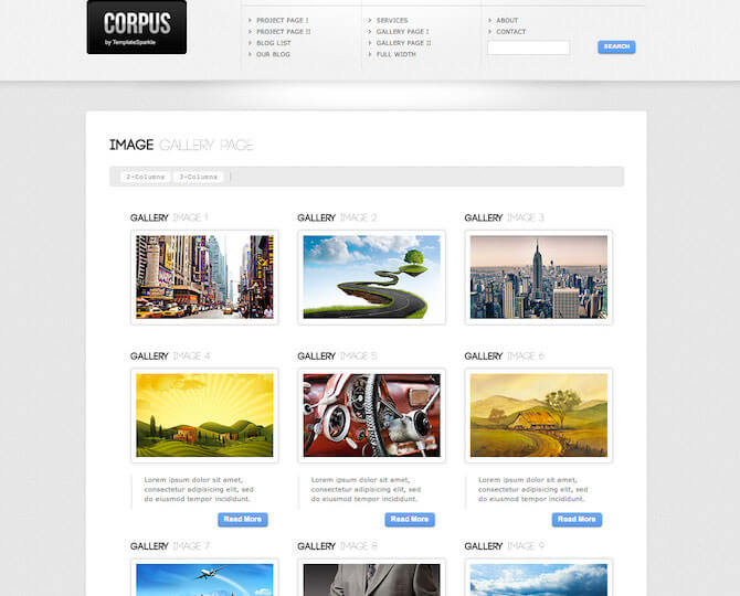 Web Sitesi HTML-CSS Tema CORPUS