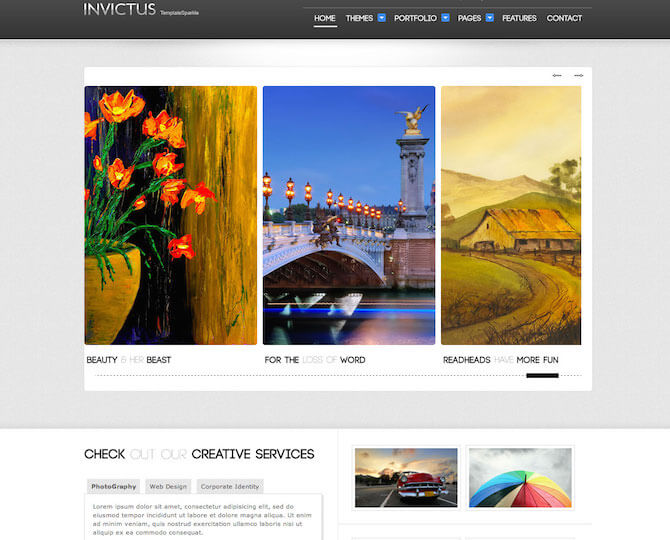 Web Sitesi HTML-CSS Tema INVICTUS