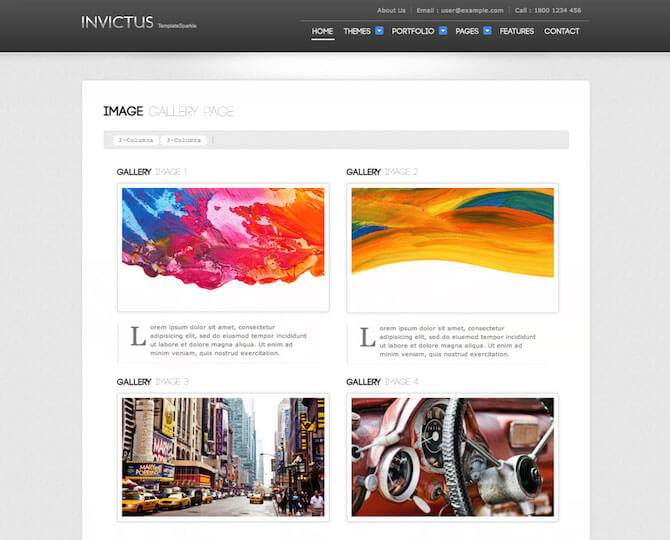 Web Sitesi HTML-CSS Tema INVICTUS