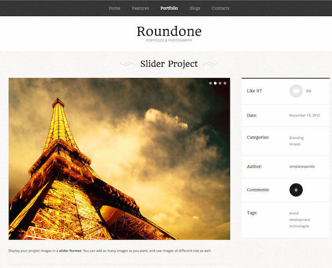 Web Sitesi HTML-CSS Tema ROUNDONE