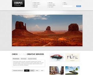 Web Sitesi HTML-CSS Tema CORPUS