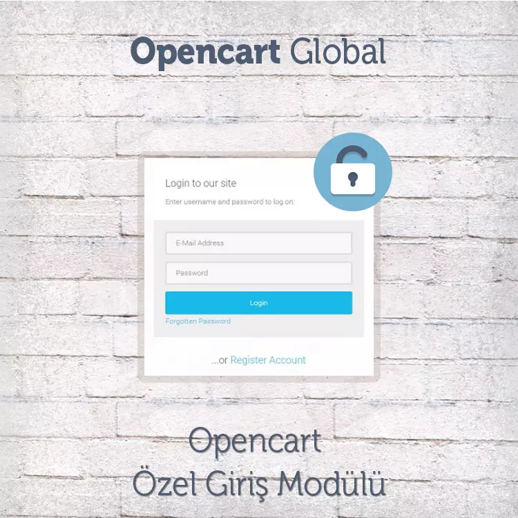 Opencart Özel Giriş Modülü